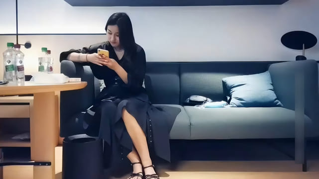 【9总全国探花】性感黑衣长裙妹子，舌吻摸逼调情一番洗完澡穿着衣服口交，后入大力猛操呻吟